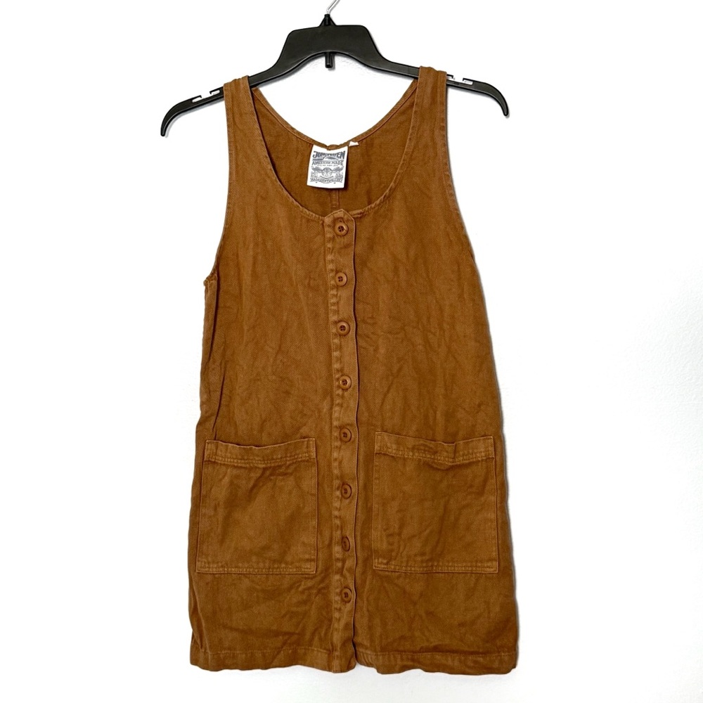 Jungmaven Coyote Jumper Pockets‎ Shift Mini Dress - XSmall